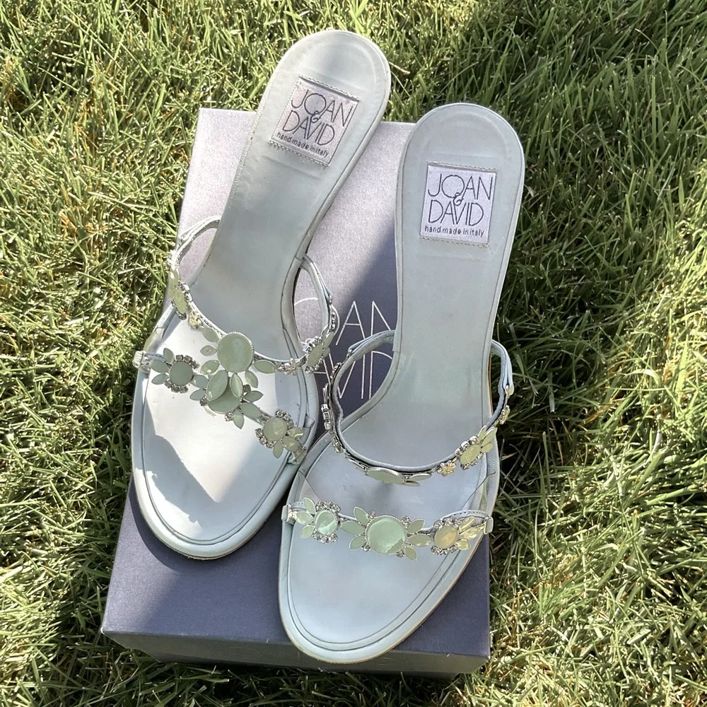 Joan & David Reef Sandal Blue Leather - Picture 1 of 10